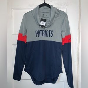 NWT Nike Dri-Fit New England‎ patriots funnel neck long sleeve shirt size XS